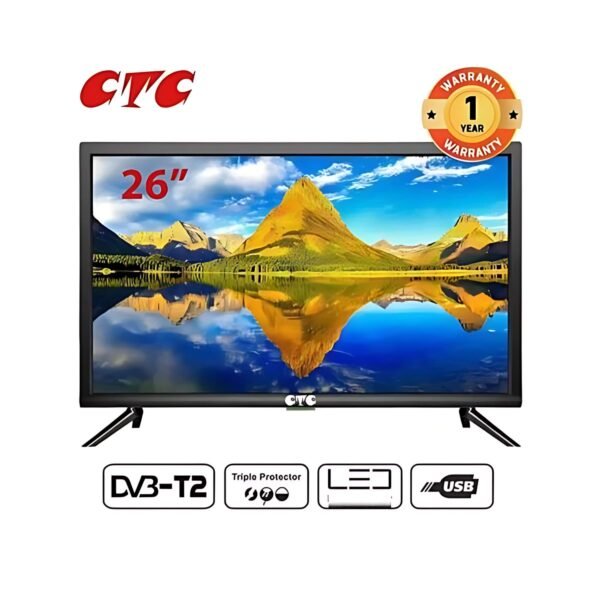CTC 26''INCHES FREE TO AIR CHANNELS-WITH USB AND HDMI PORTS