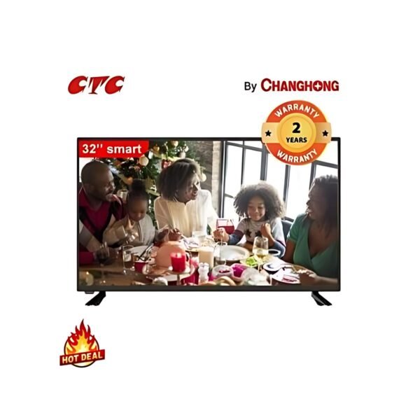 CTC 32 INCH, Smart Android TV, Has Inbuilt WIFI ,YOUTUBE,NETFLIX,APPSTORE