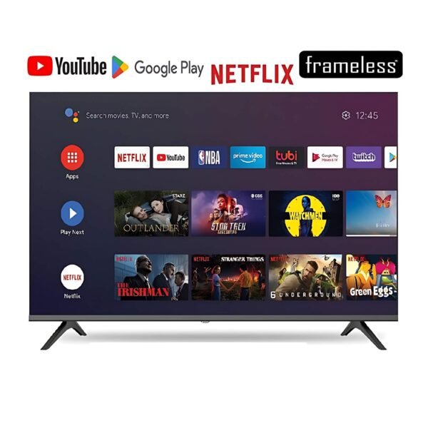 CTC 43_ inch Frameless TV Smart Android TV,Netflix, inbuilt Decoder+2 YEARS WARRANTY